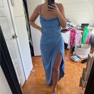 Baby blue dress